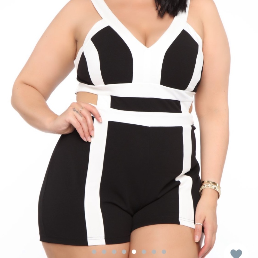 Fashion nova color block romper